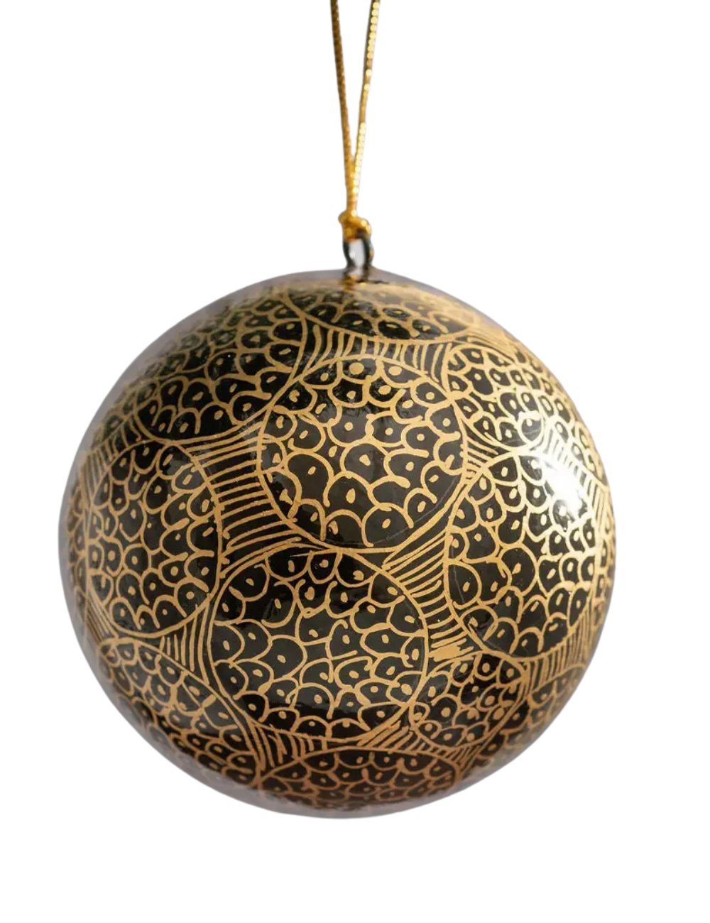 Boule décorative de Noël 2-inch Obsidian