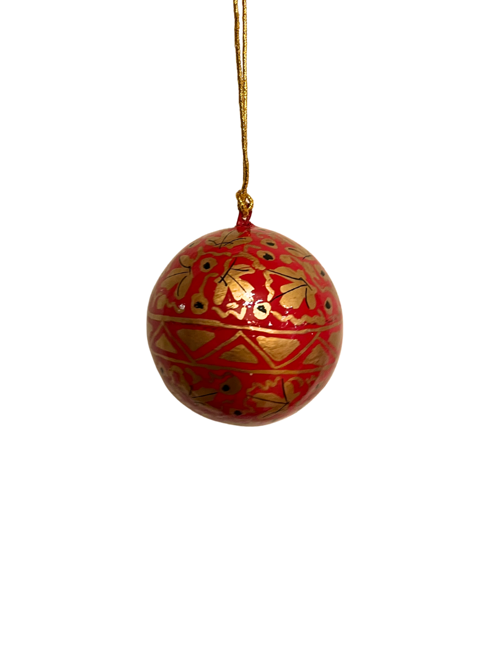 Boule à suspendre en papier mâché Red Ternion