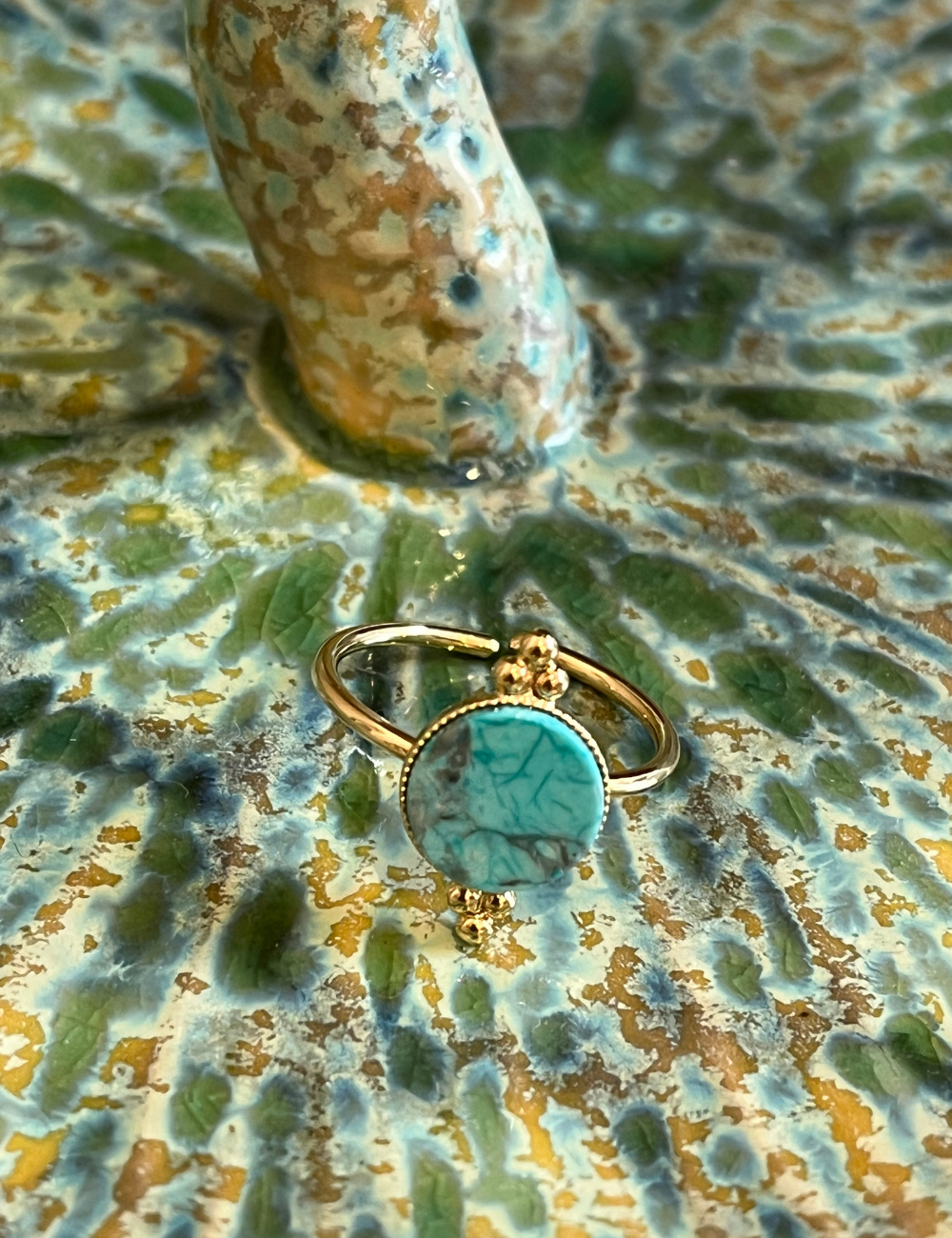 Bague petit Talisman en turquoise