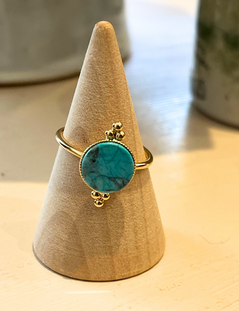 Bague petit Talisman en turquoise