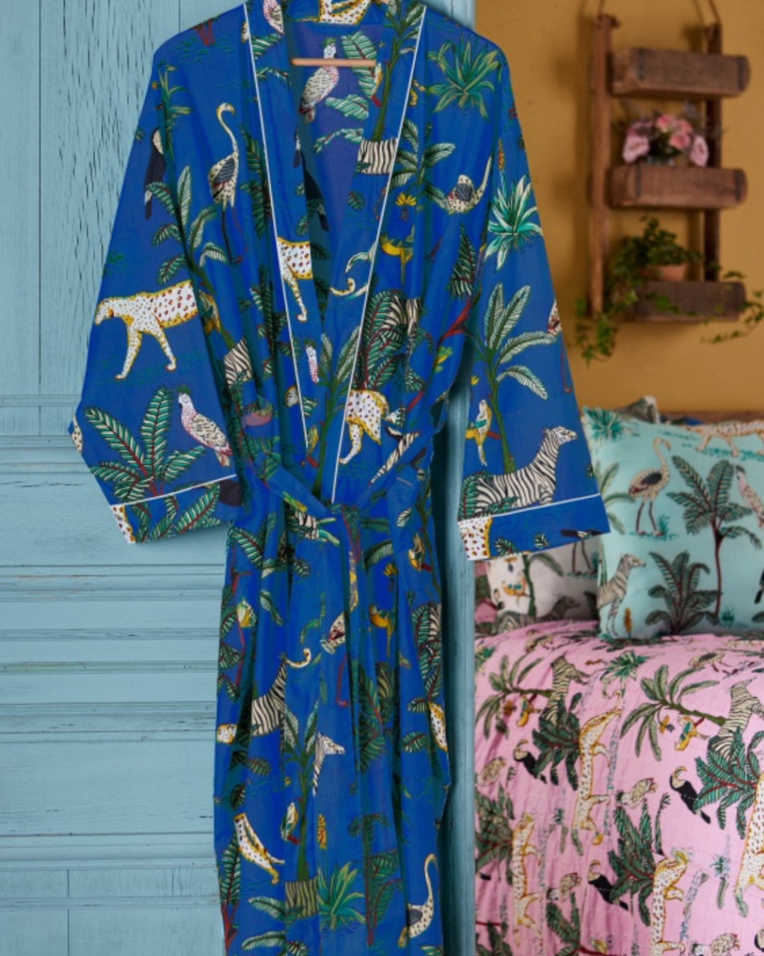 Kimono Jungle, bleu