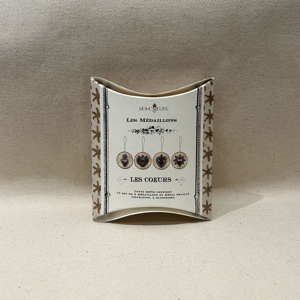 Médaillons Les Coeurs (set de 4)