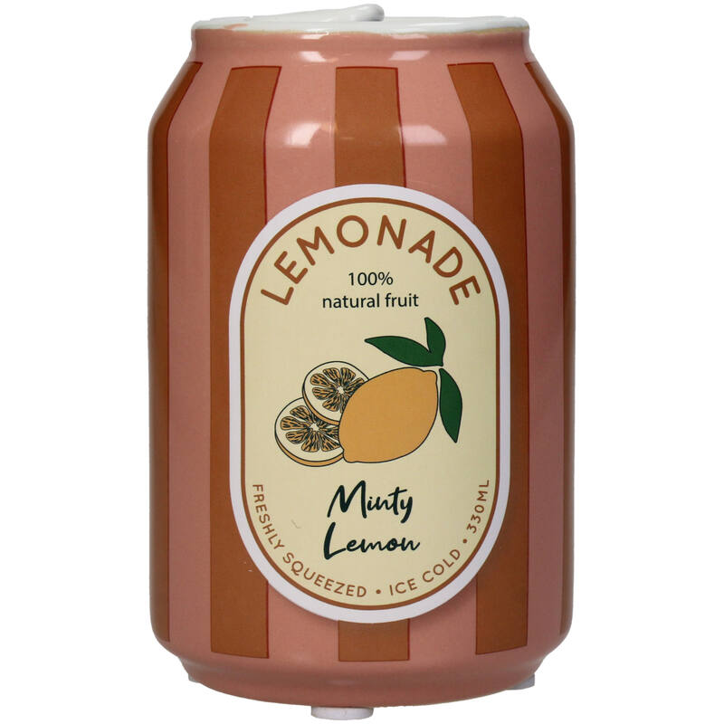 Vase canette Limonade Citron en faïence fine