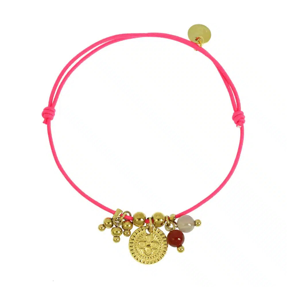Bracelet élastique Breloques — Rose
