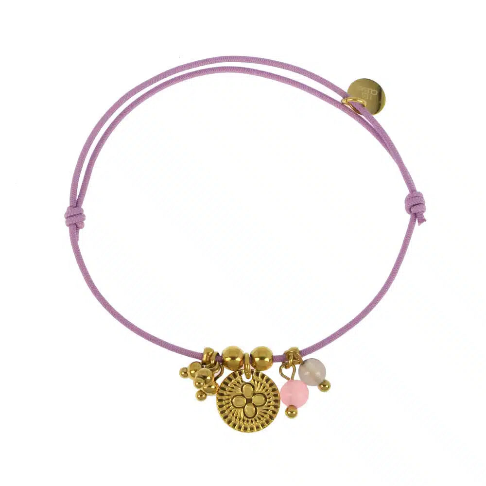 Bracelet élastique Breloques — Violet — vue 2