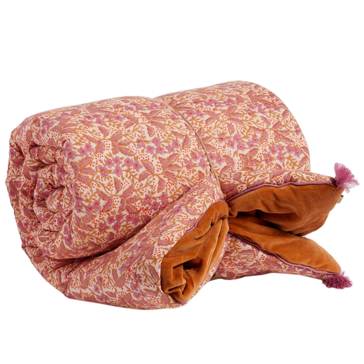 Sofa cover Nalini rose | Bonheur du Jour | Autre angle | Beluga Boutique