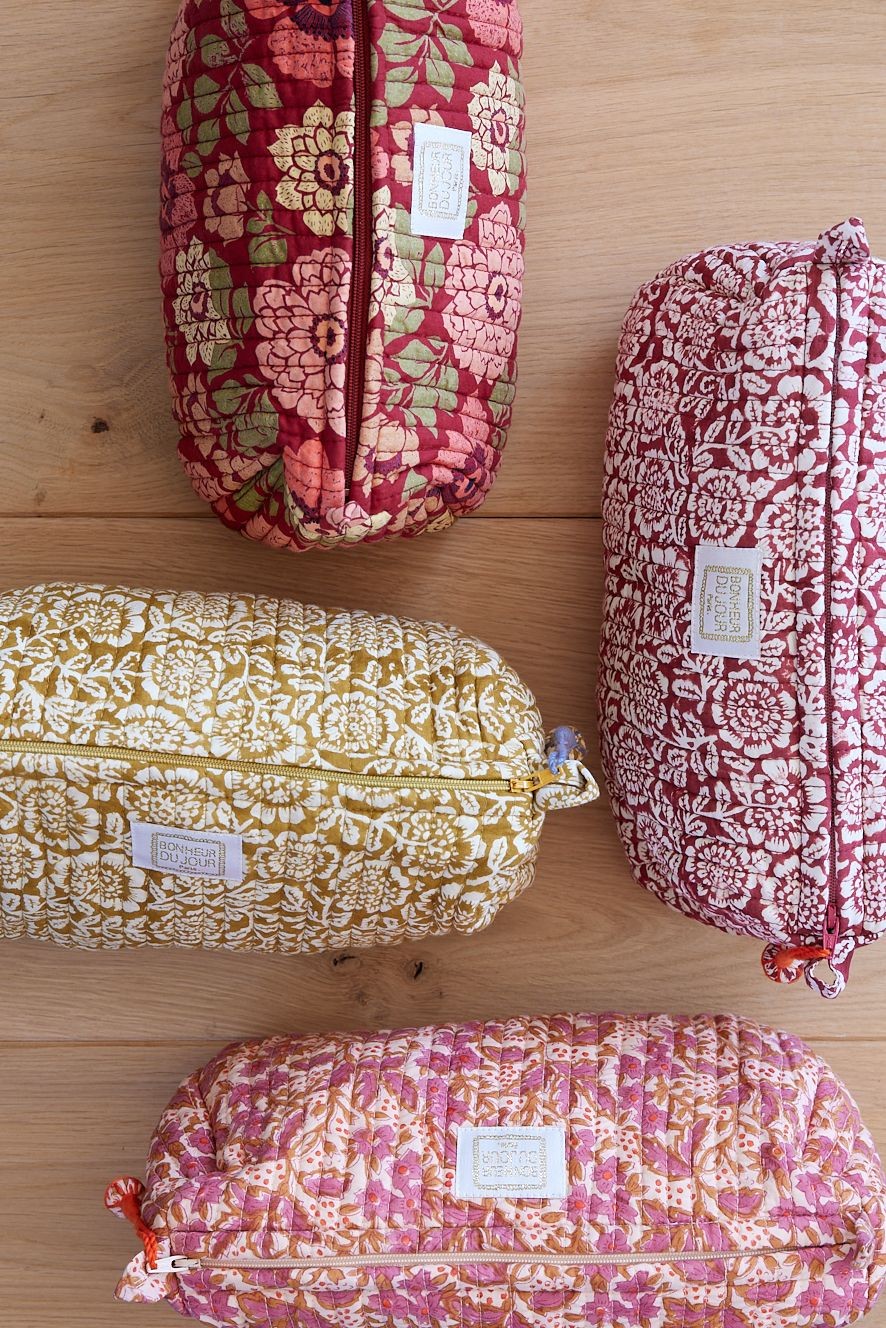 Trousse Bengale bordeaux | Bonheur du Jour | Visuel de la gamme 2 | Beluga Boutique